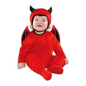 New Amscan Cute As A Devil Infant Halloween Costume sz 12-24 months